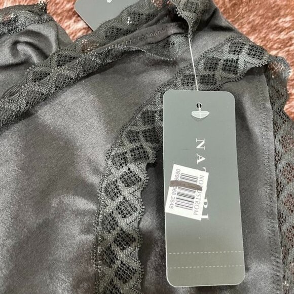 Natori Bliss Cotton Lace Trim Brief 2-Pack Coal Gray Black XL Panties NWT - Picture 6 of 10